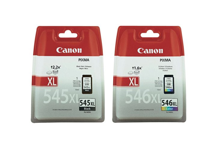 זוג ראשי דיו  מקורי קנון CANON PG-545XL+CL-546XL