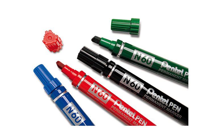 טוש סימון פרמננטי ראש קטום - PENTEL N60