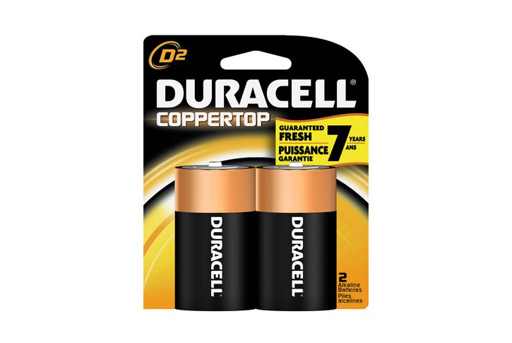 סט 2 סוללות אלקליין DURACELL- גדול D