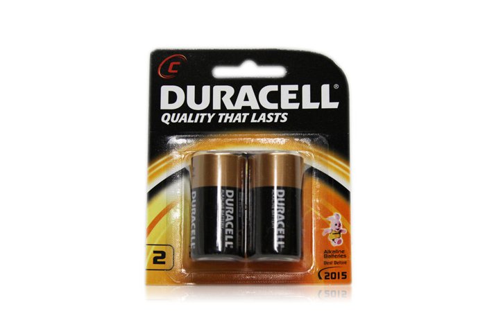 סט 2 סוללות אלקליין DURACELL-בינוני C