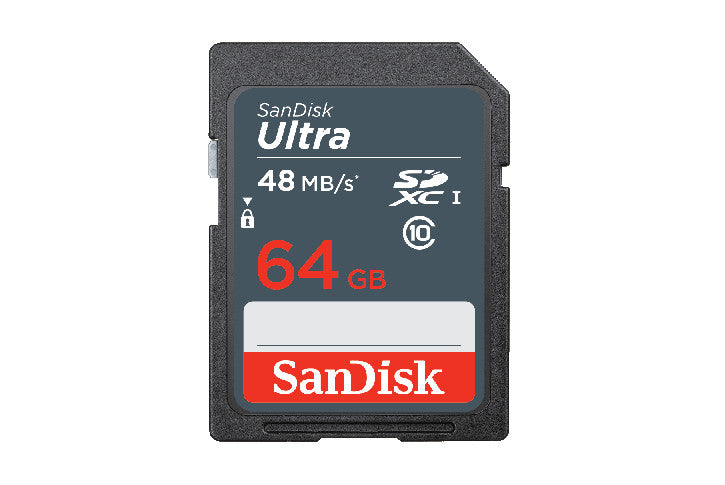 כרטיס זיכרון Secure Digital של SanDisk-נפח 64GB SDHC