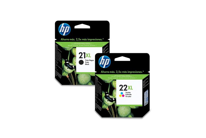 זוג ראשי דיו מקוריים(HP C9351AE+C9352CE (21XL+22XL