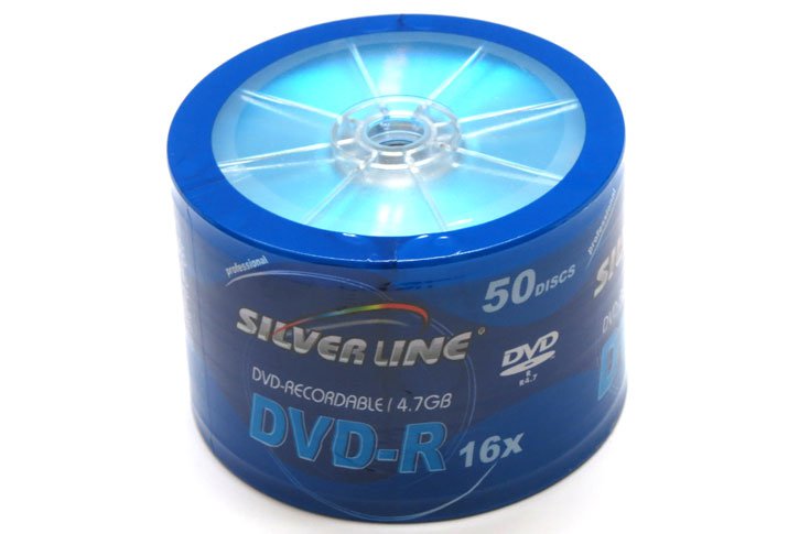 לצריבה - SILVER LINE DVD-R 4.7GB 120Min X16