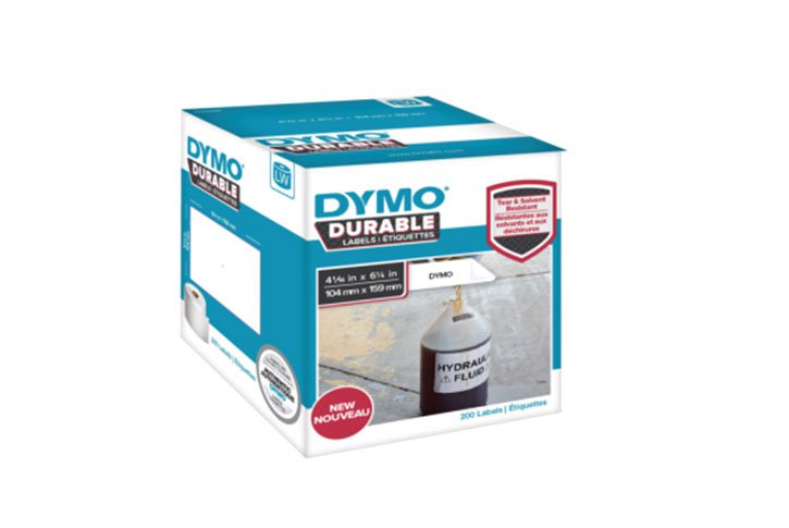 מדבקת DYMO פלסטיק עמידה : 25X25 מ``מ DURABLE 1933083