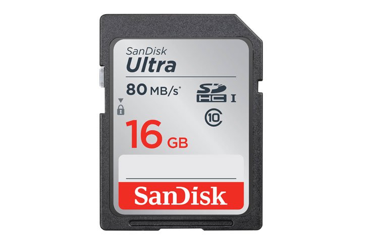 כרטיס זיכרון Secure Digital של SanDisk-נפח 16GB SDHC