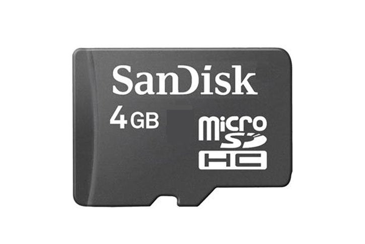 כרטיס זיכרון SanDisk microSD/TransFlash-נפח 4GB