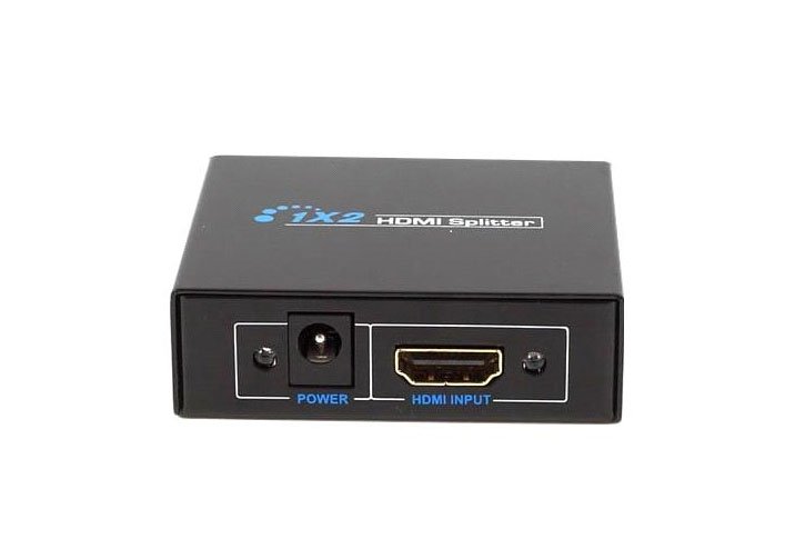 מפצל HDMI V1.4 מוגבר ל-2 מסכים בו זמנית, תומך 4Kx2K + 3D