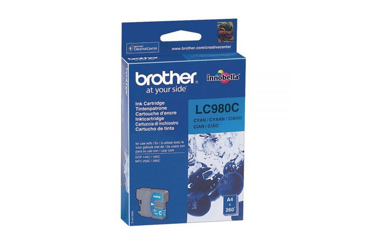 מיכל דיו מקורי ציאן BROTHER LC980C