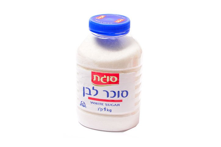 סוגת סוכר לבן בצנצנת 1 ק``ג