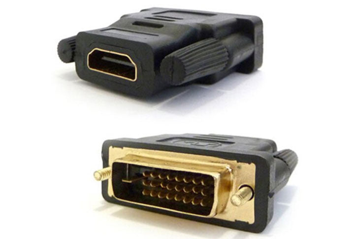 מתאם ממיר מ DVI זכר ל HDMI נקבה