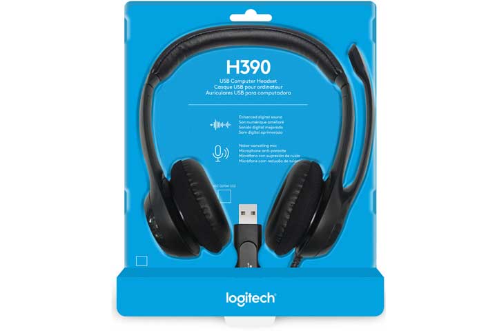 אוזניות ‏חוטיות Logitech H390 לוגיטק