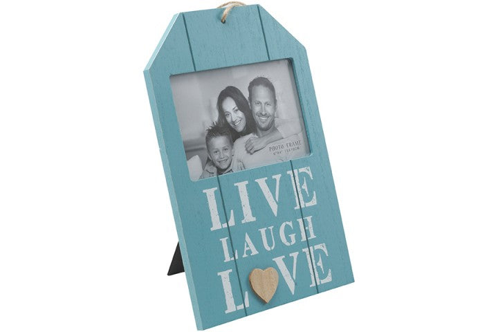 מסגרת עץ לתמונה בודדת LIVE LAUGH LOVE