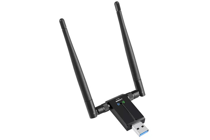 מתאם אלחוטי כפול Dual Band USB WIFI Adapter 1200Mbs אנטנה כפולה