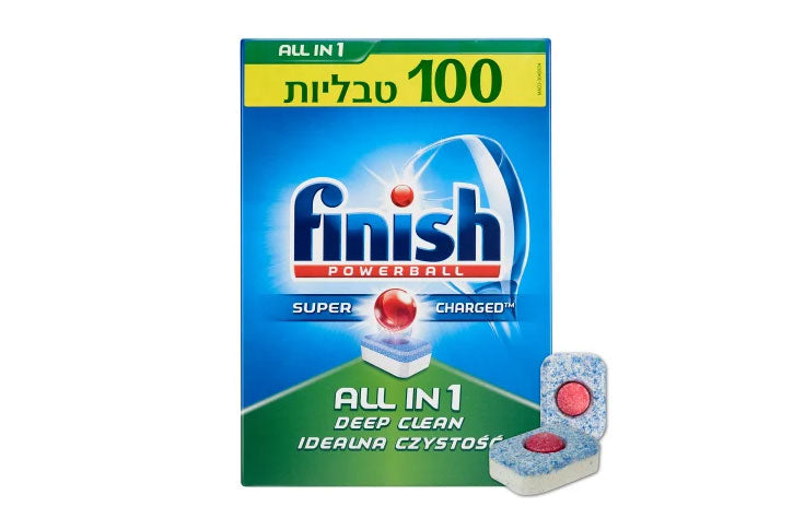 טבליות למדיח כלים פיניש 100 יחידות AIO