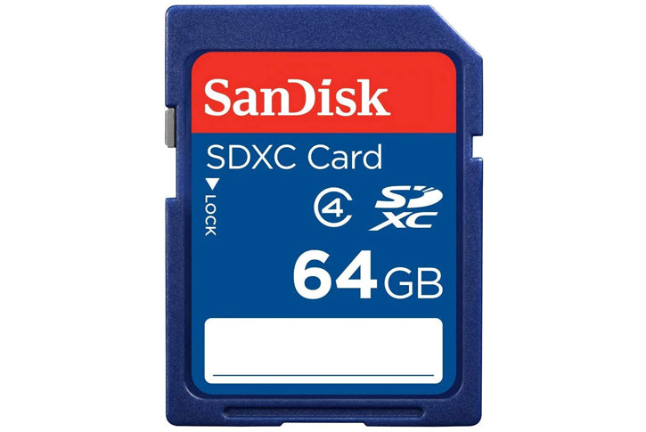 כרטיס זיכרון Secure Digital של SanDisk-נפח 64GB SDHC - CLASS 4