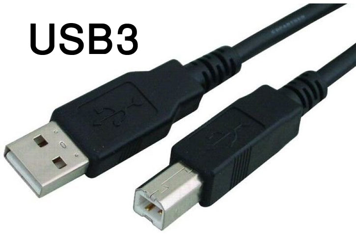 כבל יו.אס.בי 3  USB3 USB A/B M/M-אורך 3 מטר