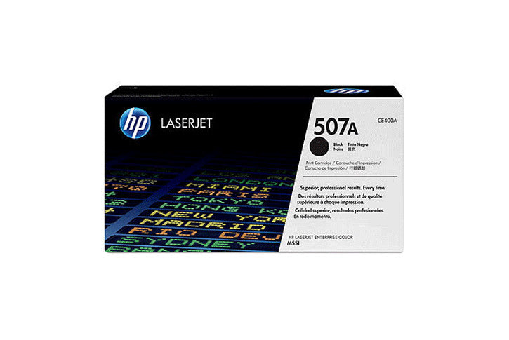 טונר שחור מקורי HP CE400A מספיק ל-5,500 דף (HP 507A)