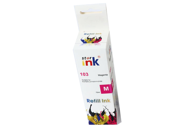 בקבוק דיו מגנטה תואם EPSON 103 Magenta  ink bottle 65ml C13T00S34A אפסון