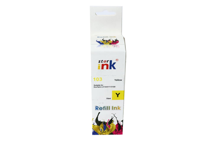 בקבוק דיו צהוב תואם EPSON 103 Yellow ink bottle 65ml C13T00S44A אפסון