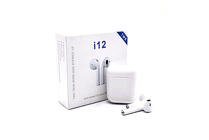 אוזניות בלוטוס אלחוטיות i12 TWS בסגנון Airpods