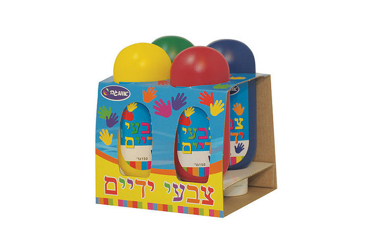 צבעי ידיים - אצבעות סט 4 צבעים אומגה