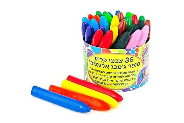 סט 36 צבעי פסטל סופר ג`מבו בכוס