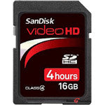 כרטיס זכרון SanDisk Video HD™-נפח 16GB